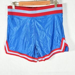Betlin Vintage Men's Blue Nylon Running Shorts XL dolphin Retro Athletic Gym tra